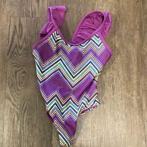 Coastalista butterfly bathing suit purple one piece size 4